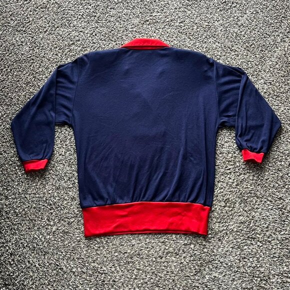 Vintage Peter Popovitch Uniform Polo Womens Large Red Military-like Navy Coastal - Picture 4 of 6